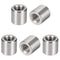 MroMax 5Pcs M6 Round Connector Nuts - 304 Stainless Steel Rod Coupling Nuts for Camera Pan, Lamp Bracket