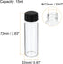 PATIKIL 15mL Reagent Media Bottle, 24 Pack Round Glass Storage Bottles with Plastic Screw Cap for Lab, Home