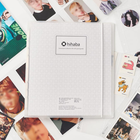Wide A5 6-Ring Pocket Binder with Elastic Band Fixed Type, 1pcs Photo Album for Refill Pages