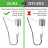 10Pcs Dental Lip Hooks, Stainless Steel Tester Endo Instrument Tools for Dental Clinic, Lab Equipment - 2 mm