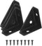 PATIKIL Corner Brace Brackets, 4Pcs 38mm x 38mm Carbon Steel Triangle Corner