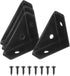 PATIKIL Corner Brace Brackets, 4Pcs 38mm x 38mm Carbon Steel Triangle Corner