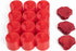 LANKER 12 Pack Red Flameless LED Tea Lights Candles, Battery Operated Electronic Fake Candles