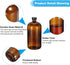PATIKIL 32oz (960ml) Glass Sample Bottles 1Pcs Round Dispensing Bottle with Black Poly Cone Cap