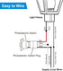 EDISHINE Outdoor Post Light Accessories, Dusk to Dawn Sensor for Automatic On/Off Outdoor Pole Light