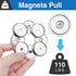 E BAVITE Neodymium Cup Magnets, Heavy Duty Rare Earth Magnets, Round Base with Countersunk Hole, Pack of 8