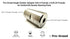 54040 Stainless Steel Angle Grinder Adapter, 5/8-11 Female x 5/16-24 Female for Use with DA Backer Pads