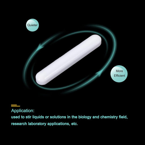 MECCANIXITY Magnetic Stirrer Mixer, 50mm PTFE Coating Stir Bar Rod for Laboratory, 3Pcs