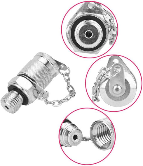 Oumefar 63MPa/630BAR Hydraulic Pressure Test Coupling Kit for Hydraulic System Construction Machinery, G1/4 Adapter