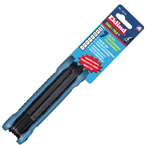 7pc Set Metric MM Sizes 2-8 Ergo-Fold Fold-up Hex Key Allen Wrench - Eklind Tool 25172