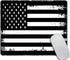 Grunge American Flag USA Flag - Black and White Mouse Pad, Non-Slip Rubber Gaming Mouse Pad for Computers Laptop