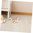 4pcs Didiseaon Stem Casters with Brake Rubber Swivel Wheels Nursery Furniture Mounting Socket Casters Silent Rolling