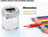 Manual Double Holes Pencil Sharpener, Metal Sharp Blade for Regular and Colored Pencils