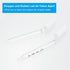 PATIKIL Eye Dropper, 5Pcs 1ml Glass Graduated Pipette with Rubber Cap and Brush for Essential Oils, Lab Experiments,