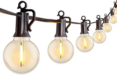 Brightown Outdoor String Lights 29 Feet G40 LED Patio Lights, Plug-in, 13