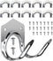 Storage Hanger Hooks, Double Tool Storage Hook 10Pcs Wall Mounted Hanger Hooks with 20Pcs Screws for Garage Shed