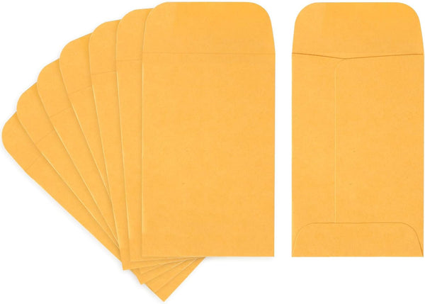 ValBox No.1 Coin Envelopes 2.25x3.5, Brown Kraft Seed Envelopes, 1000 per Box for Home, Garden, Office Use