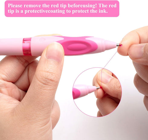 M&G 6 PCS Retractable Erasable Gel Pens, Black Ink Gel Pens for Note Taking and Crossword Puzzles