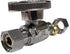 (2Pc) EZ-Fluid Plumbing Straight Angle Stop Valve, 3/8-Inch O.D Female Compression x 3/8-Inch O.D Male Comp.