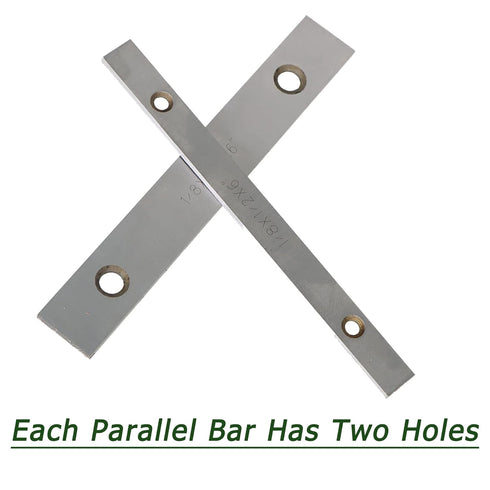 10 Pair 1/8 x 6 Matched Parallel Bar, 0.0002 Parallelism, 1/2 to 1-5/8 Alloy Steel Machinist Thin Parallel Tool Set