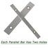 10 Pair 1/8 x 6 Matched Parallel Bar, 0.0002 Parallelism, 1/2 to 1-5/8 Alloy Steel Machinist Thin Parallel Tool Set