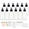 STARSIDE 12 Pack 120 ml Clear Glass Spray Bottles with Fine Mist Sprayer & Dust Cap for Essential Oils