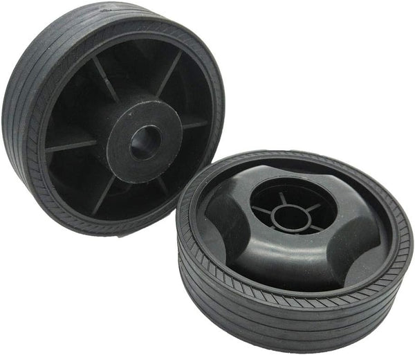 XMHF 115mm Dia Anti-Slip Wheels for Air Compressor - Plastic Trundle, Black, 2Pcs