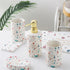 Yinj1835hh 400ml Can Fill Liquid Light Luxury Mouthwash Ceramic Bathroom Products Soap Dispenser Bottle Press Empty