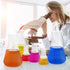 Hemobllo Plastic Erlenmeyer Flask Set - 3 Pcs Graduated Scientific Flasks (50ml+100ml+500ml)