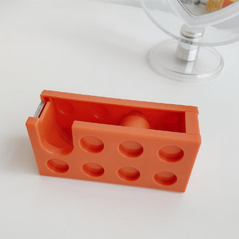 Tissting Tape Dispenser - 10.7 x 5.2 x 4cm Plastic Label Roll Holder for School Office Study Room
