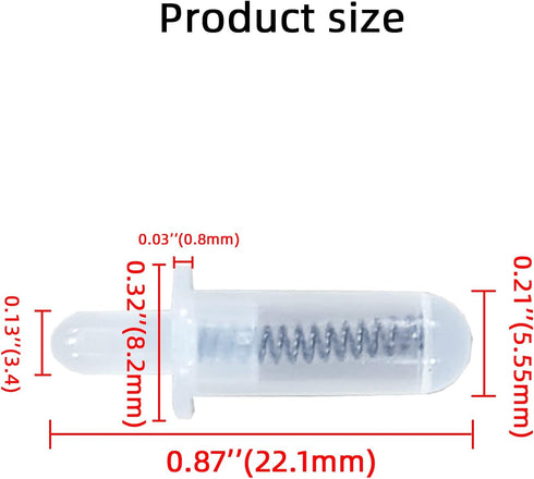 20 PCS Shutter Repair Plantation Shutter Replacement Parts Shutter pins Replacement Plantation Shutter Repair kit Pins, Plastic Spring