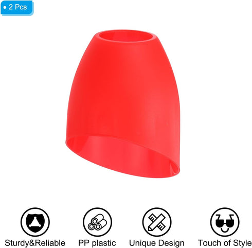 5.3" 4.3" 1.7" 2 Pack Bulb PATIKIL High Diameter Fitter Plastic Lampshade, Plastic Lamp Shade Replacement Light Cover