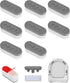 8 PCS Universal Toilet Seat Bumpers for Bidet,Toilet Lid Rubber Bumpers,Strong Adhesion