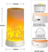 CFGROW Dimmable 4 LED Flame Effect Light, USB Rechargeable Outdoor Flame Table Lamp Waterproof Modes Lantern