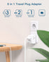 European Travel Plug Adapter, International Power Plug Adapter with 3 Outlets 3 USB Charging Ports(1 USB C), Type C Plug Adapter Travel Essentials to Most Europe EU Spain Italy France Germany