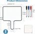 Marte Vanci Dry Erase Answer Paddles, Quick Response White Boards with Magnetic Markers, Double Sided Paddles