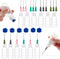 12PCS Glue Applicators Bottles, 30ml Plastic Squeezable Dropper Bottles with Blunt Needle Tip for Crafting Applications