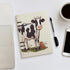 A5 90 VstaDank Dairy Cow Notebooks Hardcover Spiral Notebook Removable College Ruled Paper Leather Journal Notebooks
