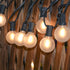 25Ft G40 27 Bulbs, LED Outdoor String Lights Frosted White Globe Patio Lights Waterproof with Shatterproof LED Hanging