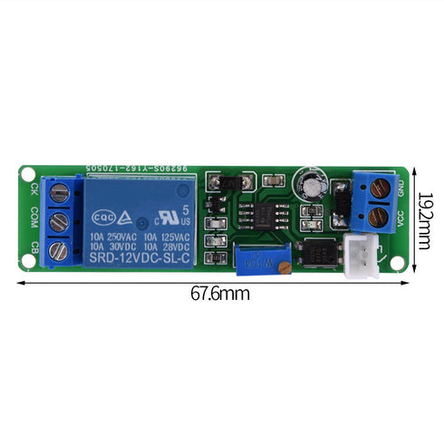 Timer Switch Module, DC 12V Adjustable Delay Timing Timer Relay ON Off Switch