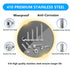 Self Drilling Screws #8 Assortment Kit, 260PCS 410 Stainless Steel Sheet Metal Screws for Metal Wood Building