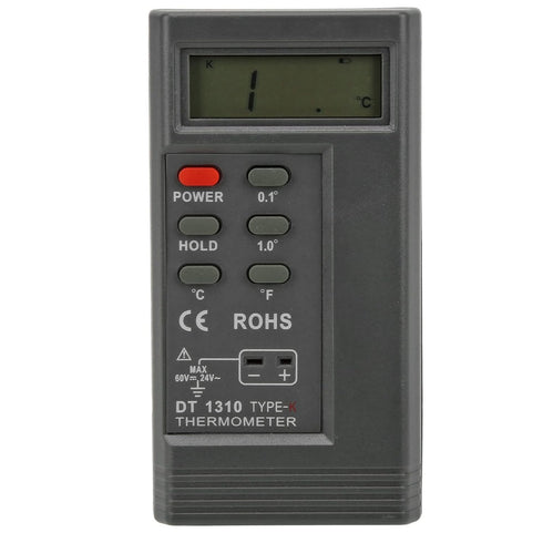 -200C 1370C EVTSCAN to Industrial K Type Thermometer, with Thermocouple Probe, LCD Digital High Temperature