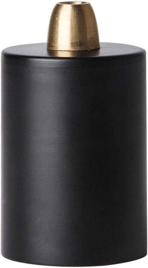 BRIGHTTIA Matte Black Flat Top Light Bulb Socket - Medium Base E26