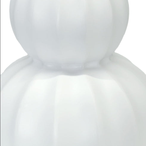 LT1162-OFF 12.5" Simple Designs Chic Glow Stacked Double Gourd Ceramic Table Lamp, for Bedroom, Office, Living Room