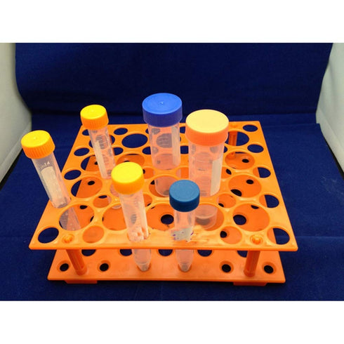 ULTECHNOVO Cleaning Supplies Tube Racks, 15ml/50ml Detachable Holder for Laboratory, Clear Tray