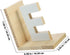 Wooden Letter E Bookends - Stylish Desk Organizer for Books and Files