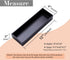Bamboo Drawer Organizer Box, Black Office Organizer Boxes, 12"*4" for Home and Office Storage