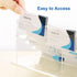 Business Acrylic Card Holder Display for Desk, 12 Slots 4 Tiers Multiple-Clear Acrylic Business Card Stand Set, Holds