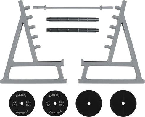FuGuiHui Squat Rack Pen Holder, Mini Barbell Rack Pen Holder, Gym Theme Decorations Gift for Fitness Enthusiasts