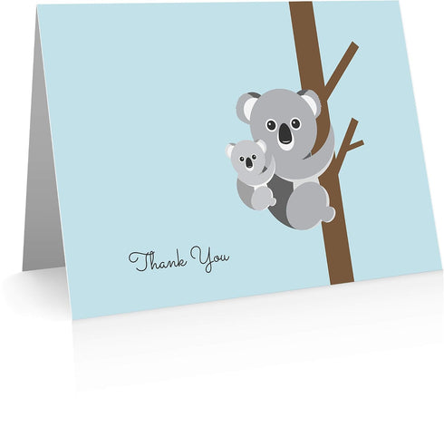 Little Notes by Comptime (24 Baby Thank You Cards Cards and Envelopes) Baby Animals Note Cards